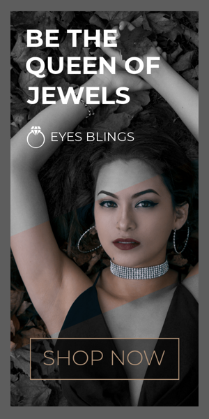 Banner ad template — Be The Queen Of Jewels — Jewelry Store