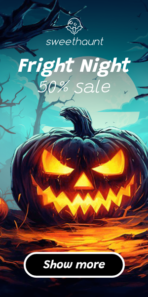 Banner ad template — Fright Night — 50% sale