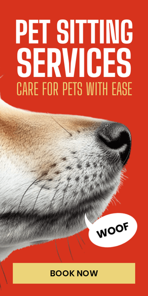 Banner ad template — Pet Sitting Services — Care For Pets With Ease