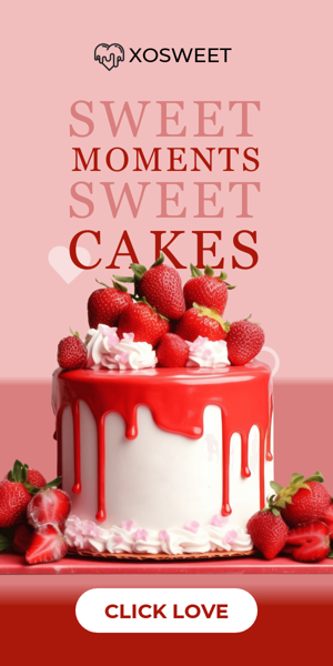 Banner ad template — Sweet Moments Sweet Cakes — Valentine's Day