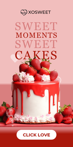 Szablon reklamy banerowej — Sweet Moments Sweet Cakes — Valentine's Day