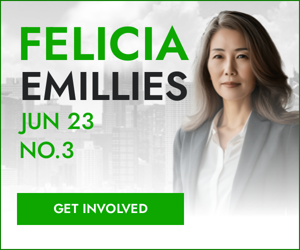 Felicia Emillies Jun 23 NO.3 Shape Tomorrow Vote Today — Vote Day