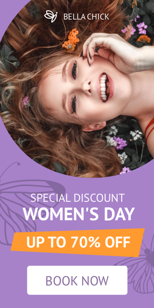Banner ad template — Womens Day — Special Discount Up To 70% Off