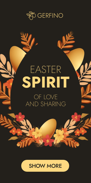 Banner ad template — Easter Spirit Of Love And Sharing — Easter