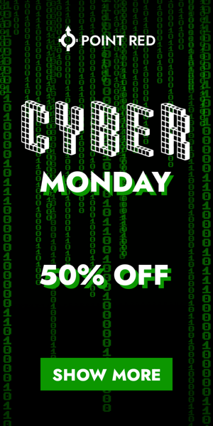 Banner ad template — Cyber Monday — 50% Off Numbers