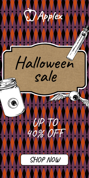 Banner ad template — Halloween Sale — Up To 40% Off