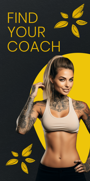 Шаблон рекламного банера — Find Your Coach — Sport