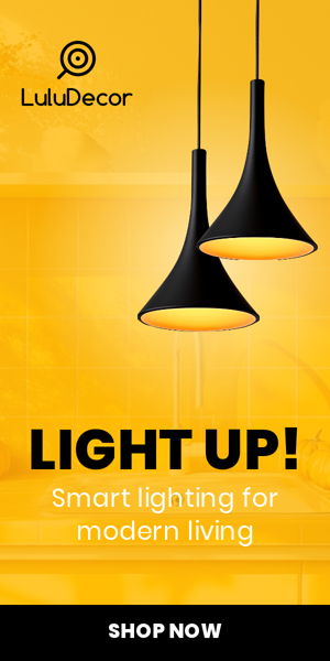 Banner ad template — Light Up! — Smart Lighting For Modern Living