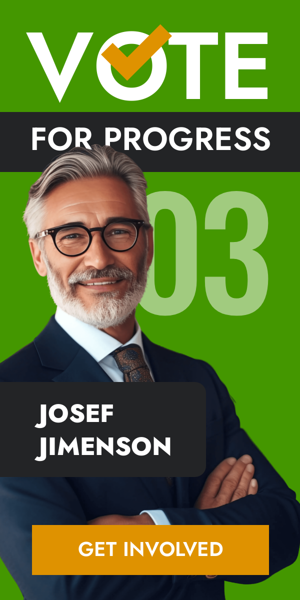 Szablon reklamy banerowej — Vote For Progress Vote For Change 03 Josef Jimenson — Local Elections