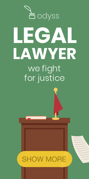 Шаблон рекламного банера — Legal Lawyer  — We Fight For Justice