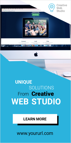 Banner ad template — Unique Solutions From Creative Web Studio