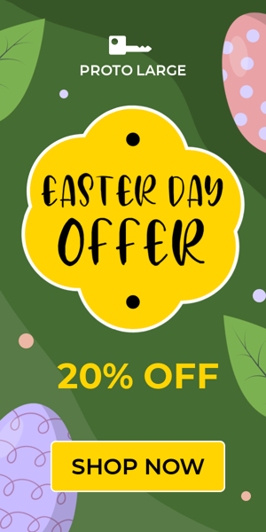 Banner ad template — Easter Day Offer — 20% Off