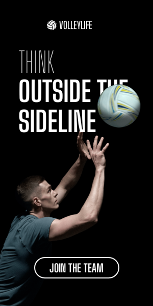 Banner ad template — Think Outside The Sideline — Volleyball