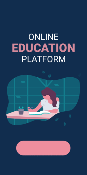 Banner ad template — Online Education Platform