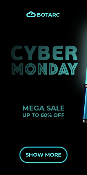 Szablon reklamy banerowej — Cyber Monday — Mega Sale Up To 60% Off