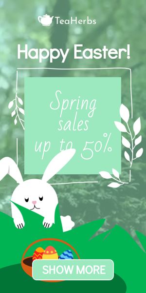 Шаблон рекламного банера — Happy Easter — Spring Sales Up To 50%