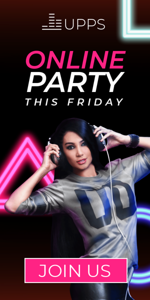 Szablon reklamy banerowej — Online Party — This Friday