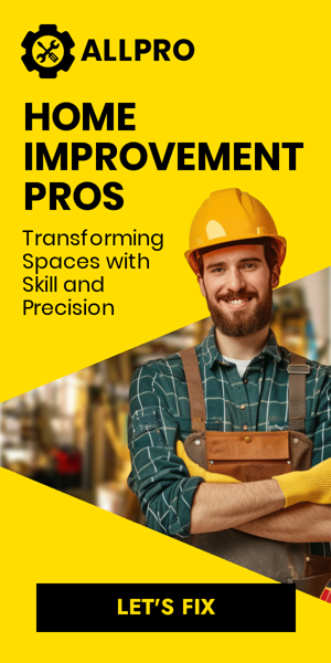 Banner ad template — Home Improvement Pros — Transforming Spaces With Skill And Precision