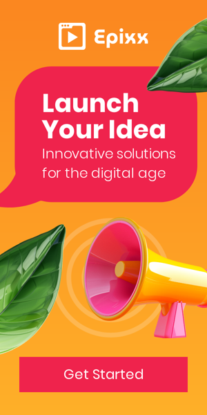 Banner ad template — Launch Your Idea — Innovative Solutions For The Digital Age