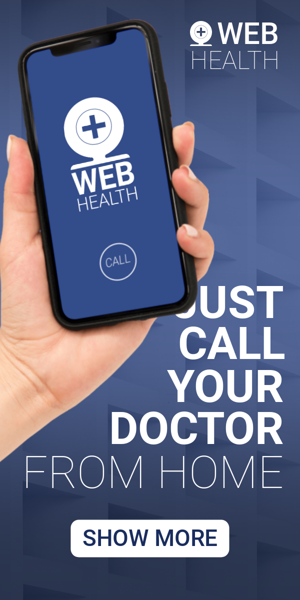 Шаблон рекламного банера — Just Call Your Doctor From Home — Clinic