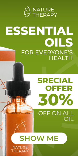 Szablon reklamy banerowej — Essential Oils For Everyones Health — Special Offer 30% Off On All Oil