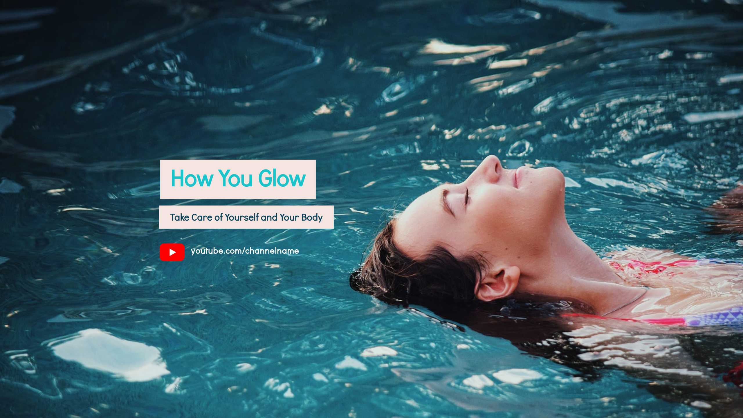 Banner ad template — How You Glow — Take Care of Yourself and Your Body
