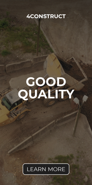 Banner ad template — Less Time Good Quality Best Service — Construction