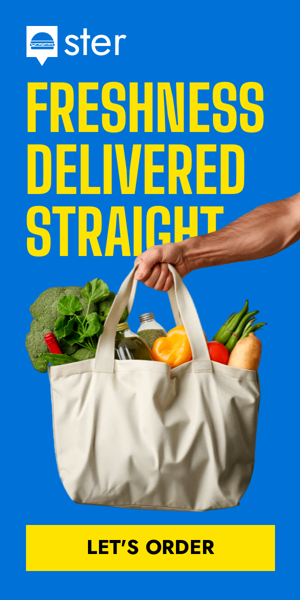 Banner ad template — Freshness Delivered Straight To Your Doorstep! — Grocery Delivery
