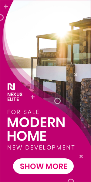 Szablon reklamy banerowej — Modern Home — For Sale New Development