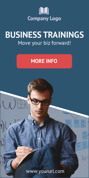 Szablon reklamy banerowej — Business Trainings — Move Your Biz Forward
