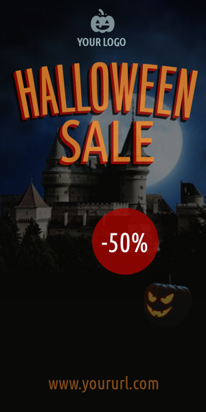Banner ad template — Halloween sale