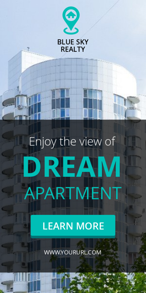 Шаблон рекламного банера — Enjoy The View Of Dream Apartment — Real Estate